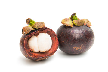 Canvas Print - mangosteen isolated