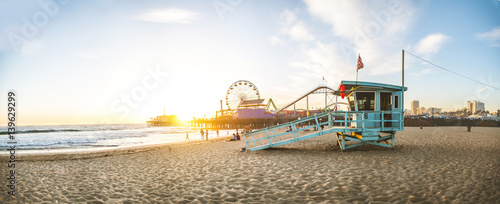 Fotografía Santa Monica pier at sunset