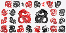 Ste 12 Asian Dragon Black And Red