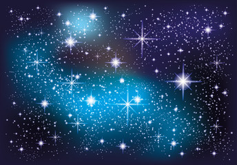 Wall Mural - Space and stars.