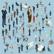 © mushakesa - Set of isometric vector people