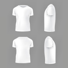  Set Template Of Male T-shirts