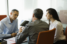 Businessman Meeting With Clients