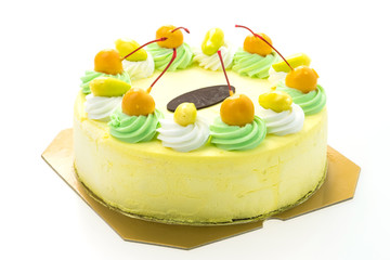 Canvas Print - Ice cream mango cake