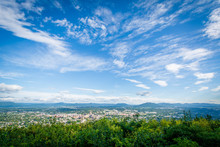 View Of Roanoke From Mill Mountain, In Roanoke, Virginia.