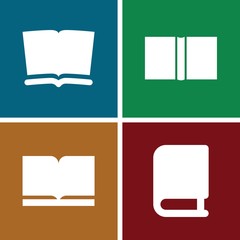 Poster - Set of 4 dictionary filled icons