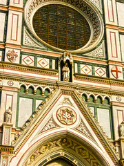 Canvas Print - The Basilica di Santa Croce - famous Franciscan church on Florence, Italy