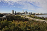 Fototapeta Miasta - Perth city view from kings park
