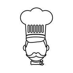 Wall Mural - Chef cartoon character icon vector illustration graphic design