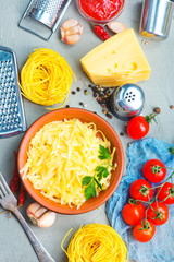 Wall Mural - grated cheese