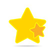 © chekman - Yellow star icon. Vector illustration.