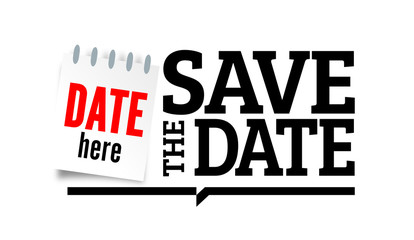 Canvas Print - Save the date