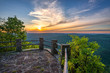 Spring sunset, Appalachian mountains, Kingdom Come State Park, kentucky
