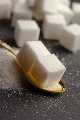 background of sugar cubes