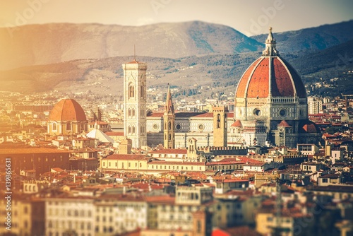 Plakat Włochy Florencja Architektura