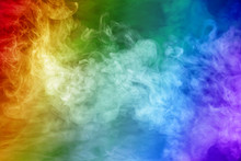 Rainbow Colored Smoke