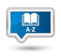 A-Z (book icon) prime blue banner button