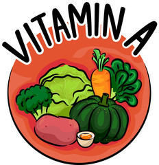 Poster - Vitamin A Icon