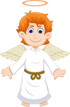 Cute Angel Cartoon Flying