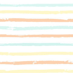 Wall Mural - Seamless pattern with pastel color painted stripes