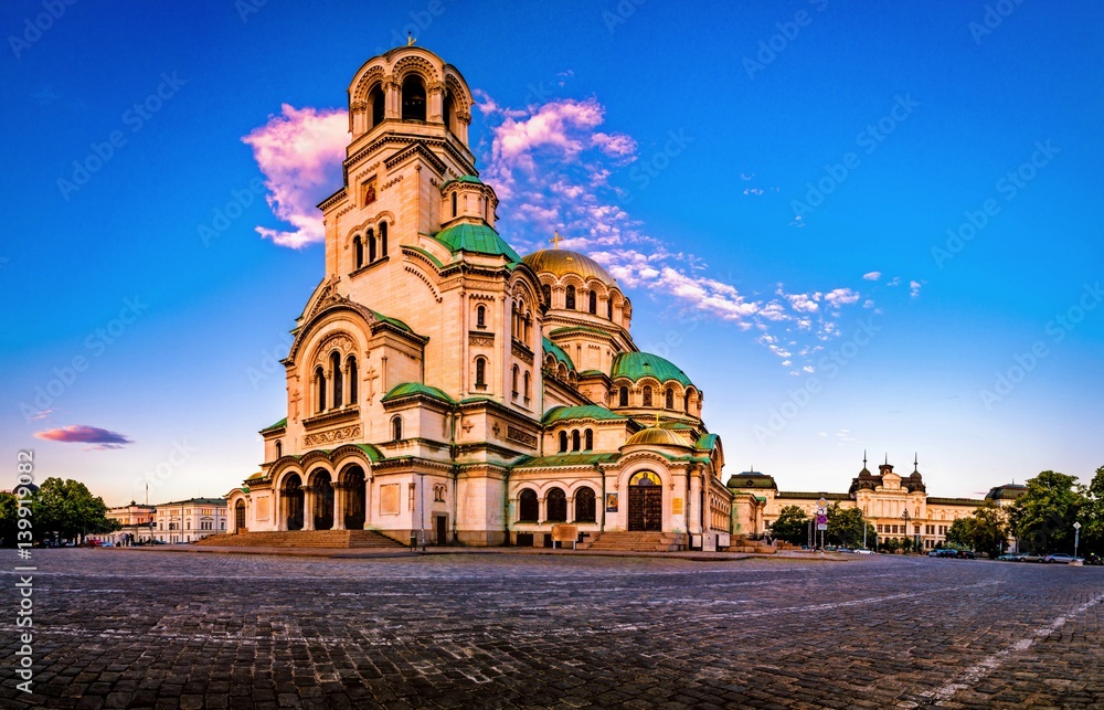 Obraz na płótnie Alexander Nevsky Cathedral in Sofia city Bulgaria w salonie