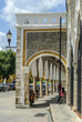 sight of the arches of the square of the city of Izamal in Yucatan, Mexico