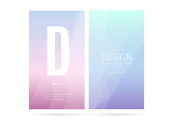 Wall Mural - Blurred soft color gradient vertical background set