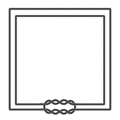Canvas Print - Blank poster template with nautical border