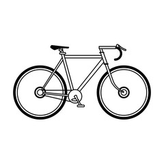 Sticker - bike or bicycle icon image vector illustration design 