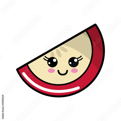 Download color kawaii happy watermelon icon - Buy this stock vector and explore similar vectors at Adobe ...