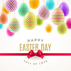 Wall Mural - Easter vector greeting card