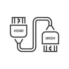 Twin HDMI Adapter Line icon