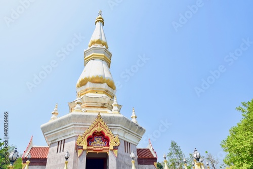 Fotografie, Obraz Beautiful Pagoda at Wat Hin Mak Peng in Nong Khai Province, Thailand