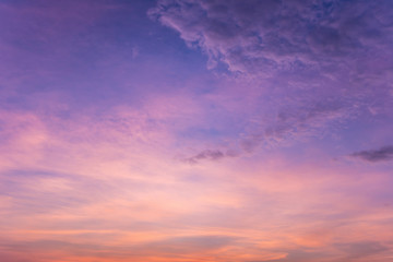 Wall Mural - colorful dramatic sky with cloud at sunset.sky with sun background.