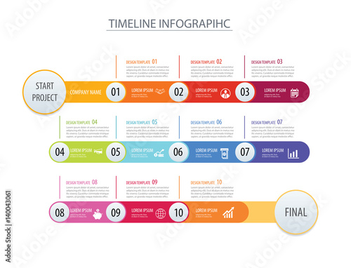 Infographic Timeline Template Business Concept Arrows Vector Can Be Infographic Timeline Template Business Concept Arrows Vector Can Be Used For Workflow Layout Diagram Number Step Up Options Web Design