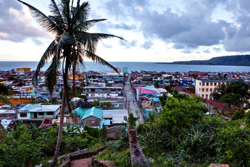 Wall Mural - View over the bay of Baracoa, Ccuba