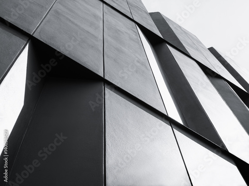 Photo: Architecture detail Facade design Modern building Black and White Architecture detail Facade design Modern building Black and White
