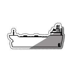 Wall Mural - freighter ship boat vector illustration graphic design