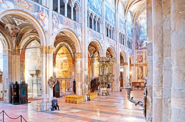 Wall Mural - Interior of Parma Cathedral