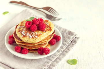 Poster - pancakes with berries