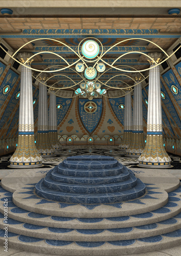 Dekoracja na wymiar  renderowanie-3d-fantasy-temple