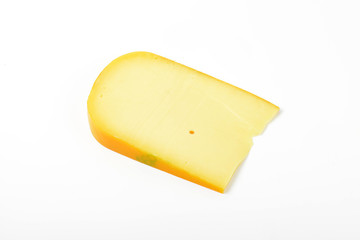 Canvas Print - slice of gouda cheese