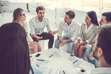 Wall Mural - Business people working