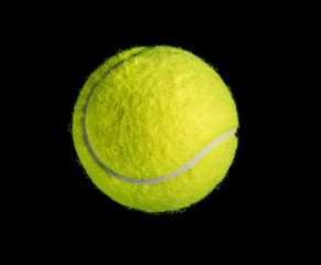 tennis on black background