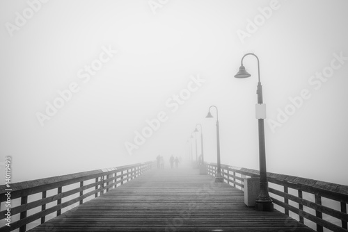 Pier Fog 3 (B&W)