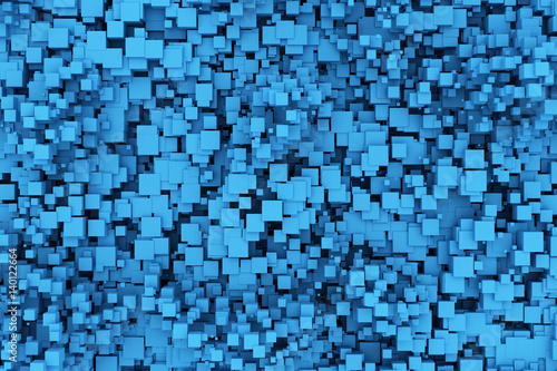 Blue boxes background