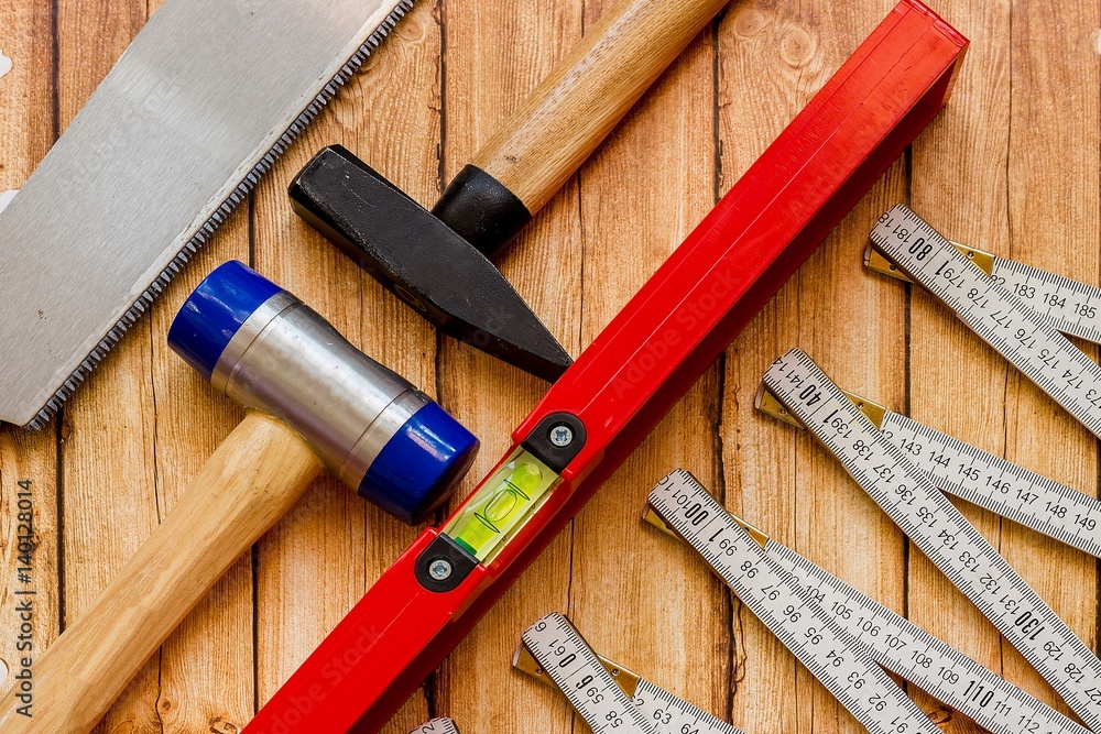 the background image of the professional tools of a true master