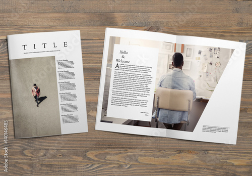 Minimalist Magazine Layout Buy This Stock Template And Explore Similar Templates At Adobe Stock Adobe Stock