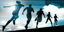 Athletes Running