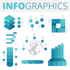 Wall Mural - infographics design elements for business